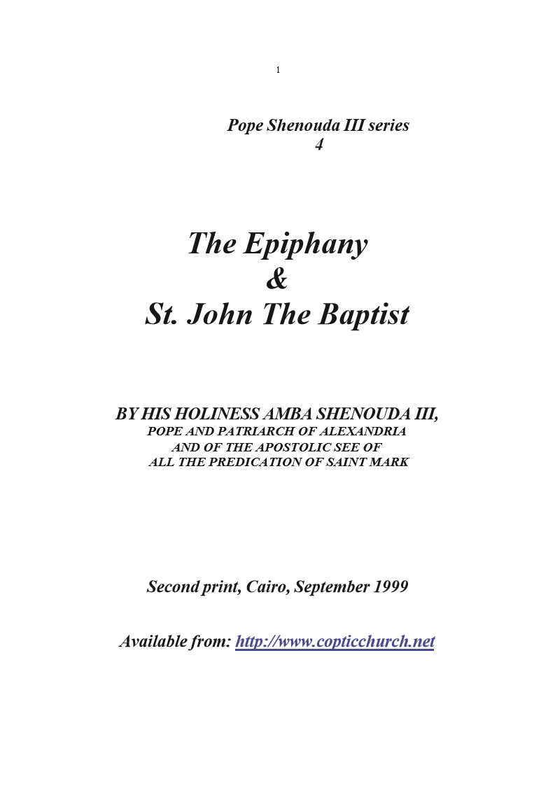 The Epiphany & St. John the Baptist